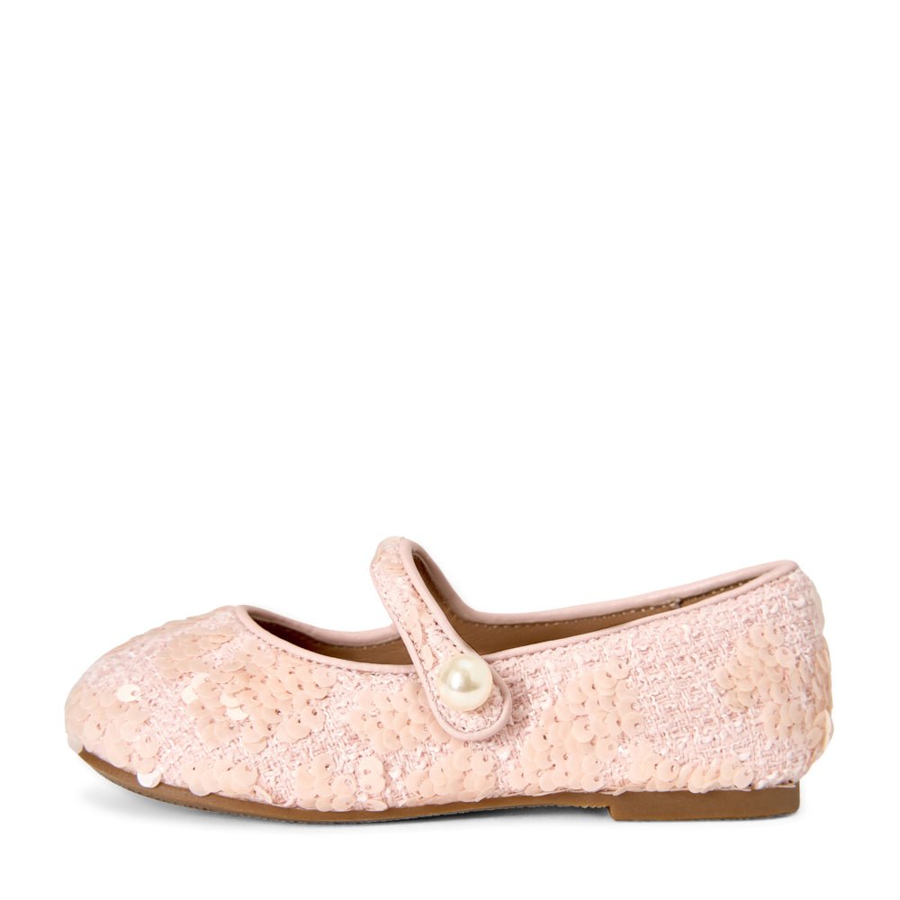 Elin Sequins 2.0 Peach Shoes Age of Innocence