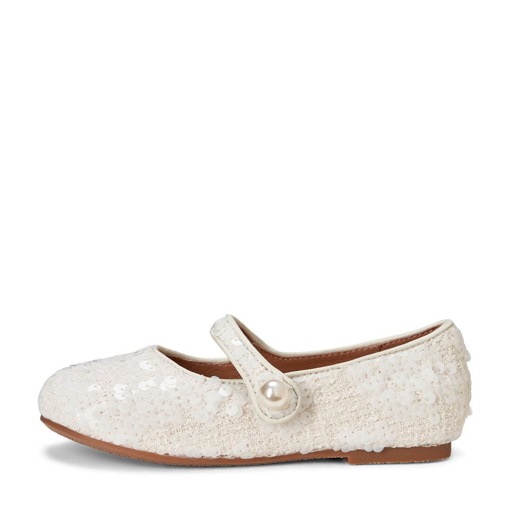 Elin Sequins 2.0 White Shoes Age of Innocence