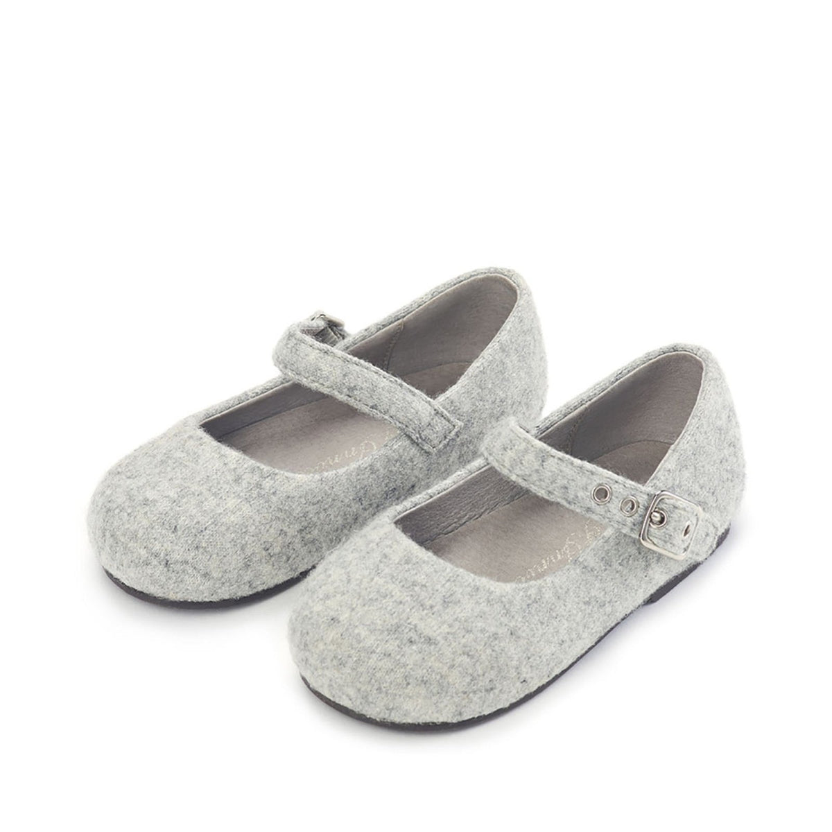 designer Eva Wool Grey Shoes for girls by Age of Innocence