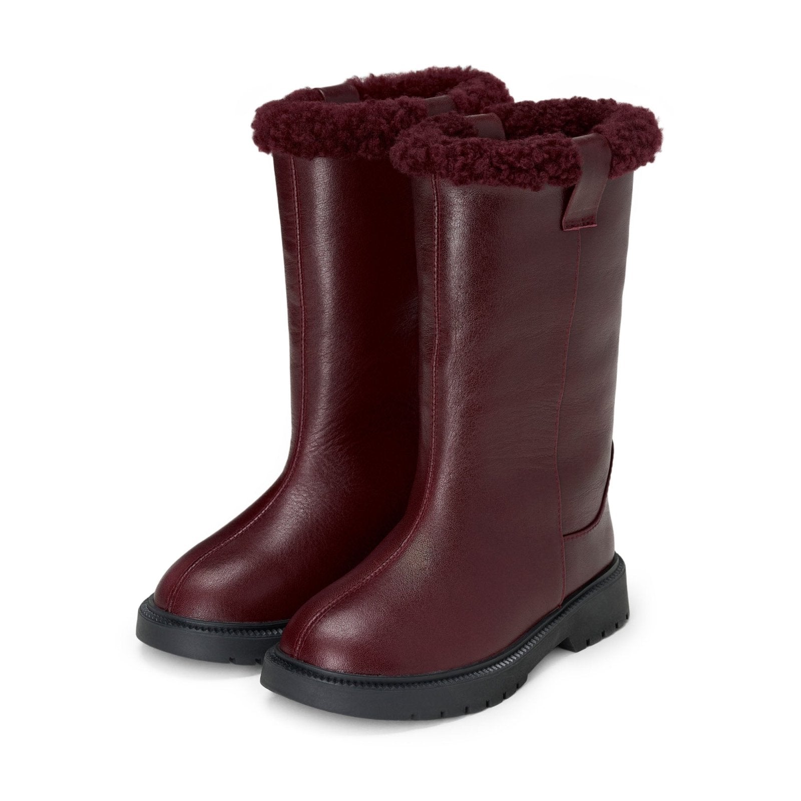 designer Fabie Burgundy Boots for girls by Age of Innocence
