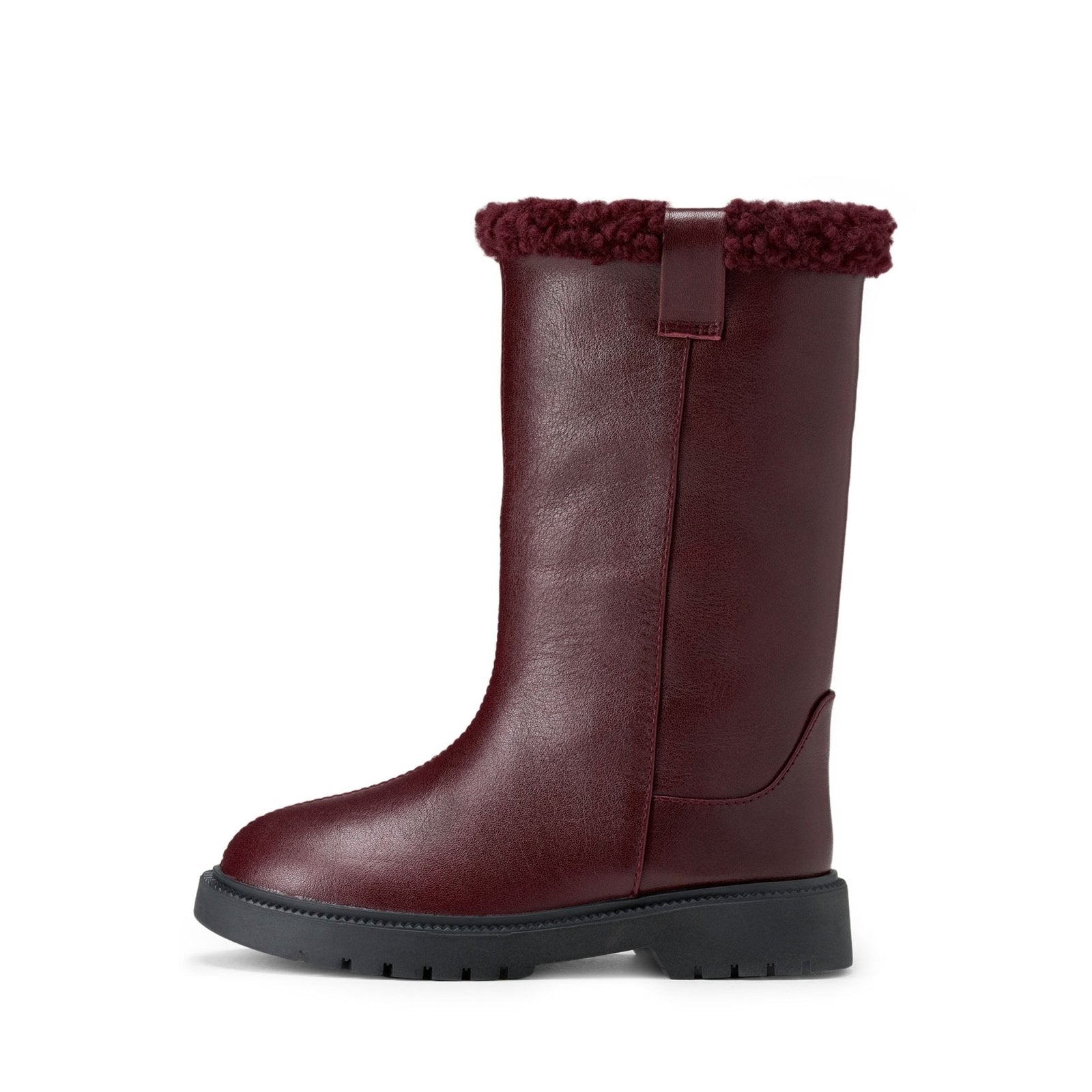 designer Fabie Burgundy Boots for girls by Age of Innocence