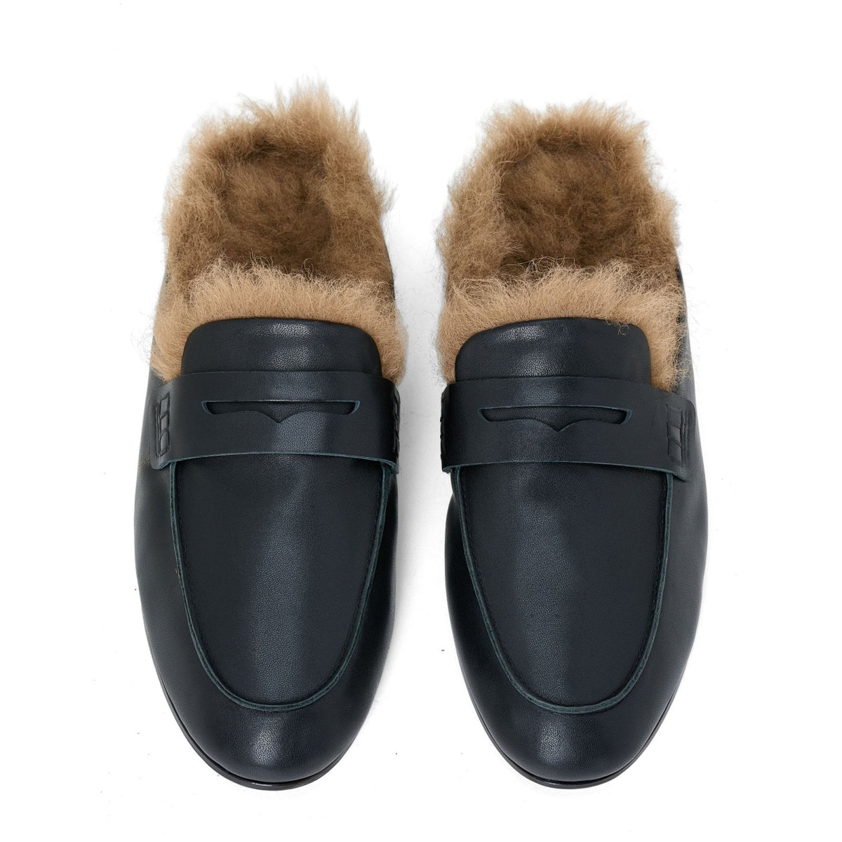 designer Farley 2.0 Winter Leather Black Mules for girls by Age of Innocence Women