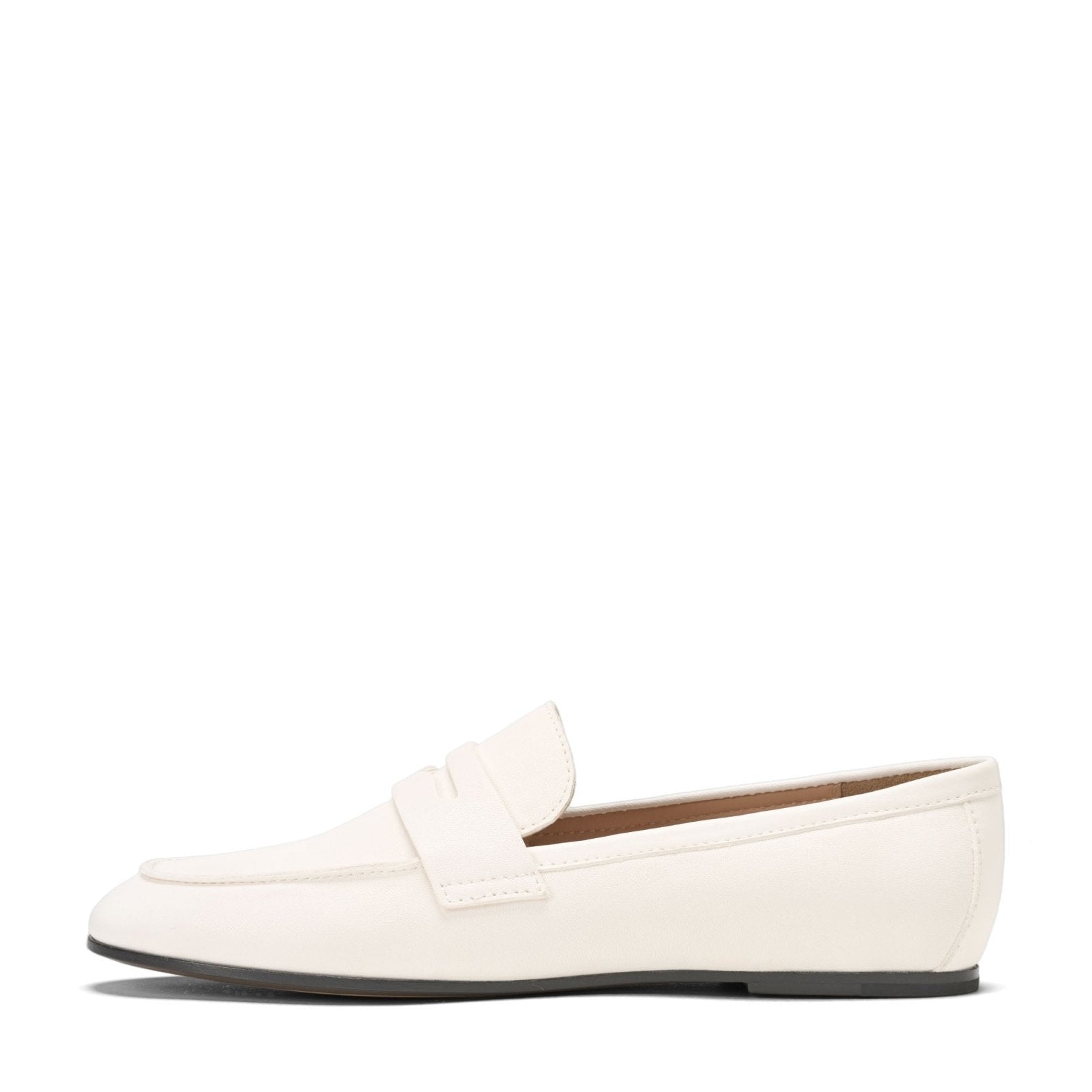 designer Farley Leather White Loafers for girls by Age of Innocence Women