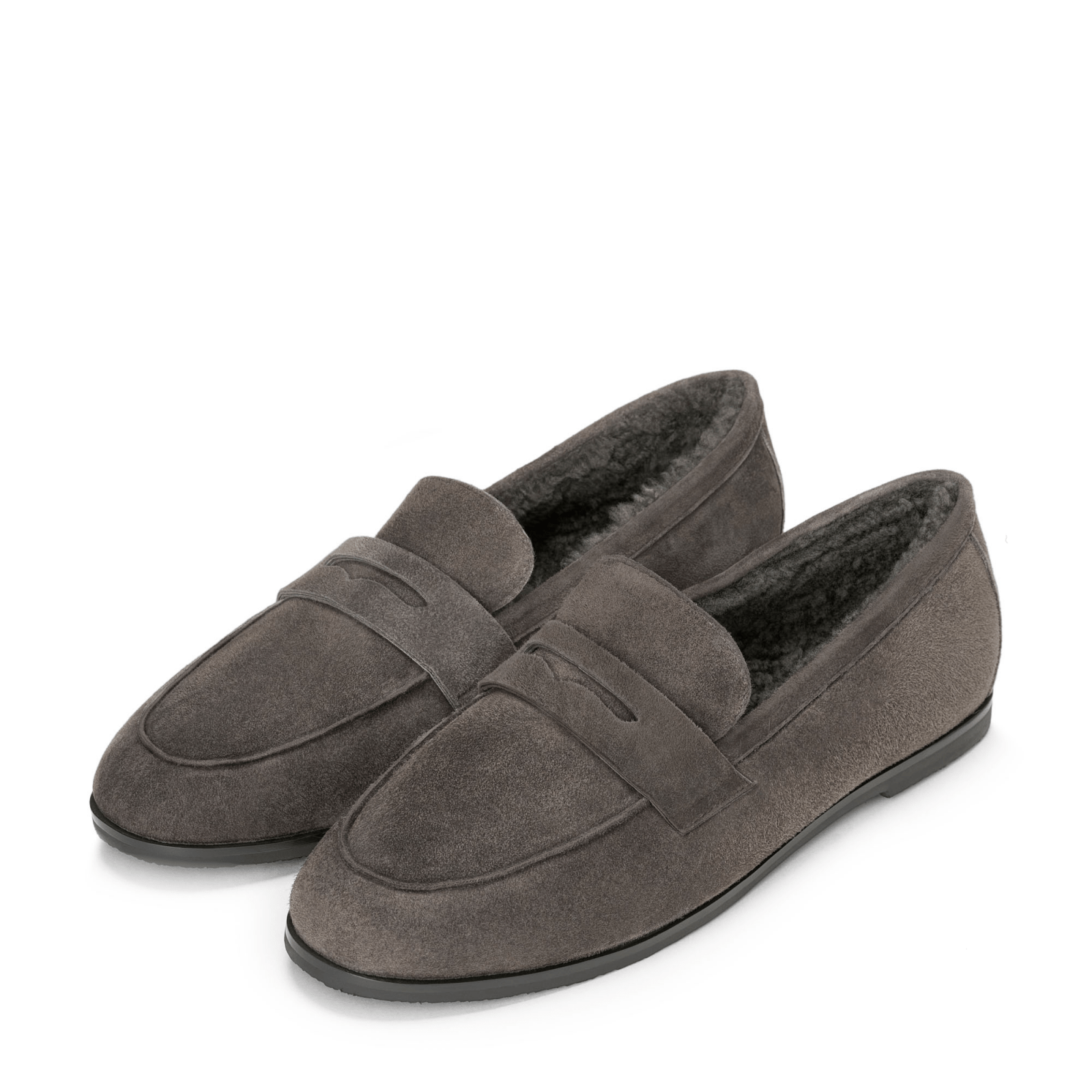 designer Farley Winter Dark Grey Loafers for girls by Age of Innocence Women