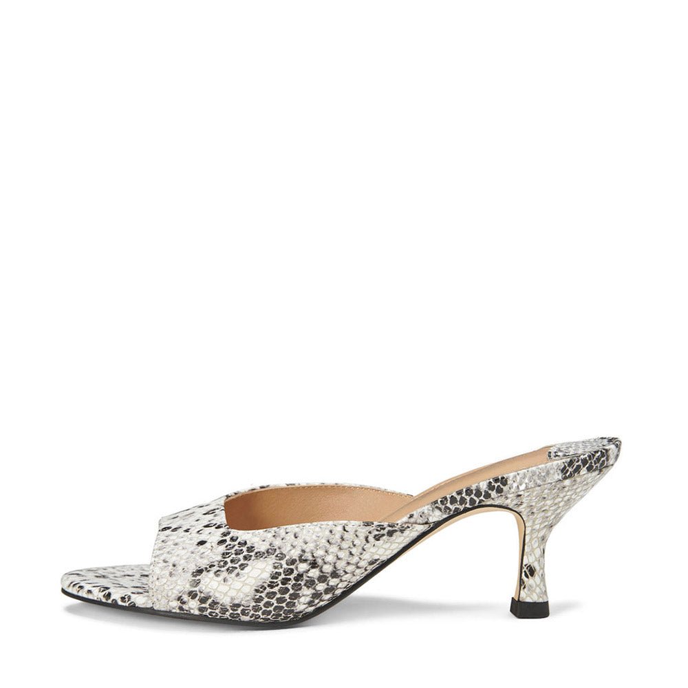 Felicity Snake Print Leather Mules for women by Age of Innocence