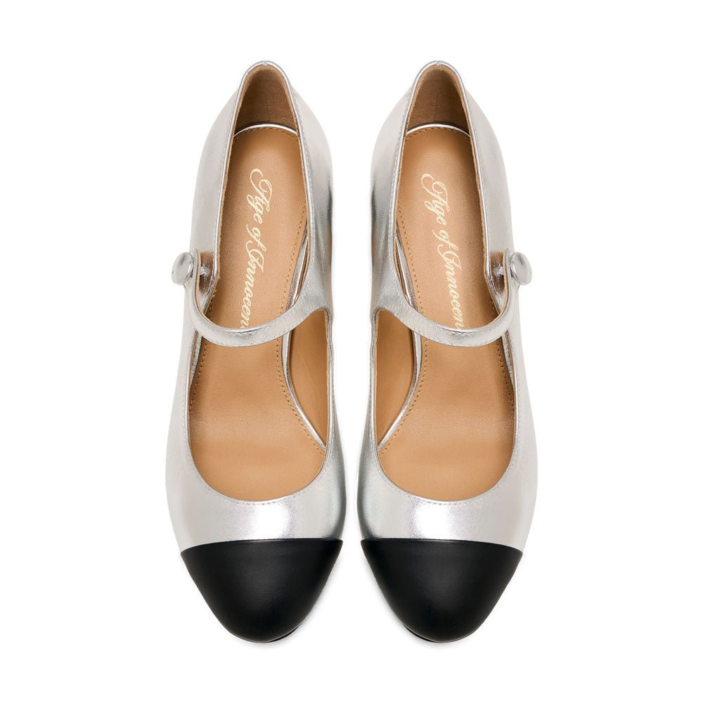 Gemma 2.0 Silver/black Shoes Age of Innocence Women