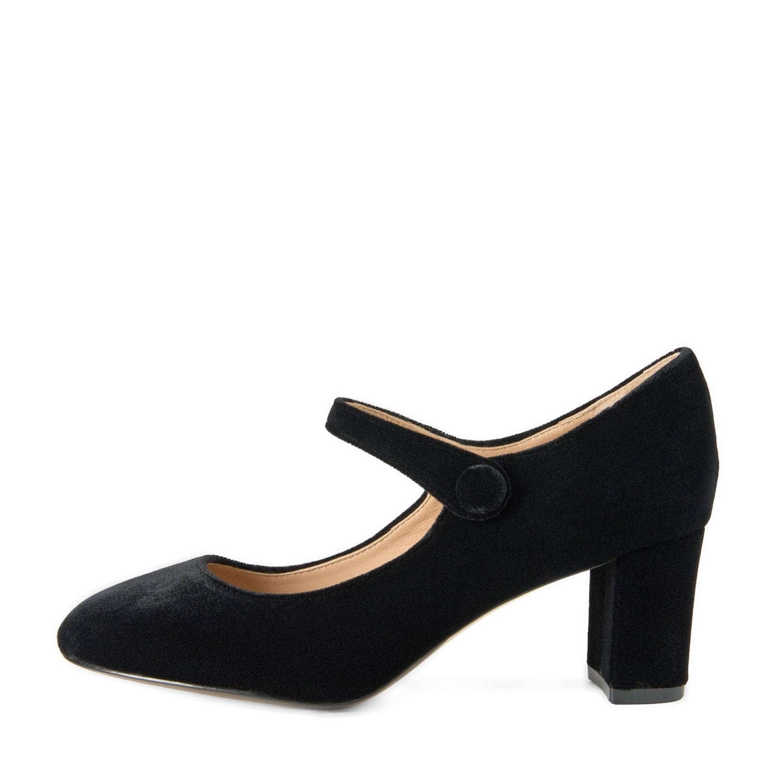Gemma Velvet Black Shoes Age of Innocence Women