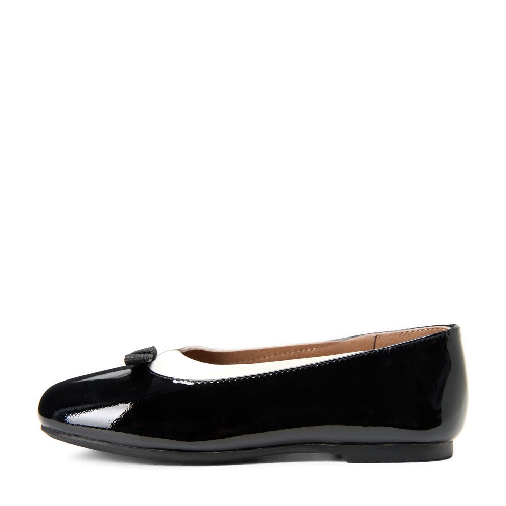 Josephine Black/White Patent Leather Shoes for Girls by Age of