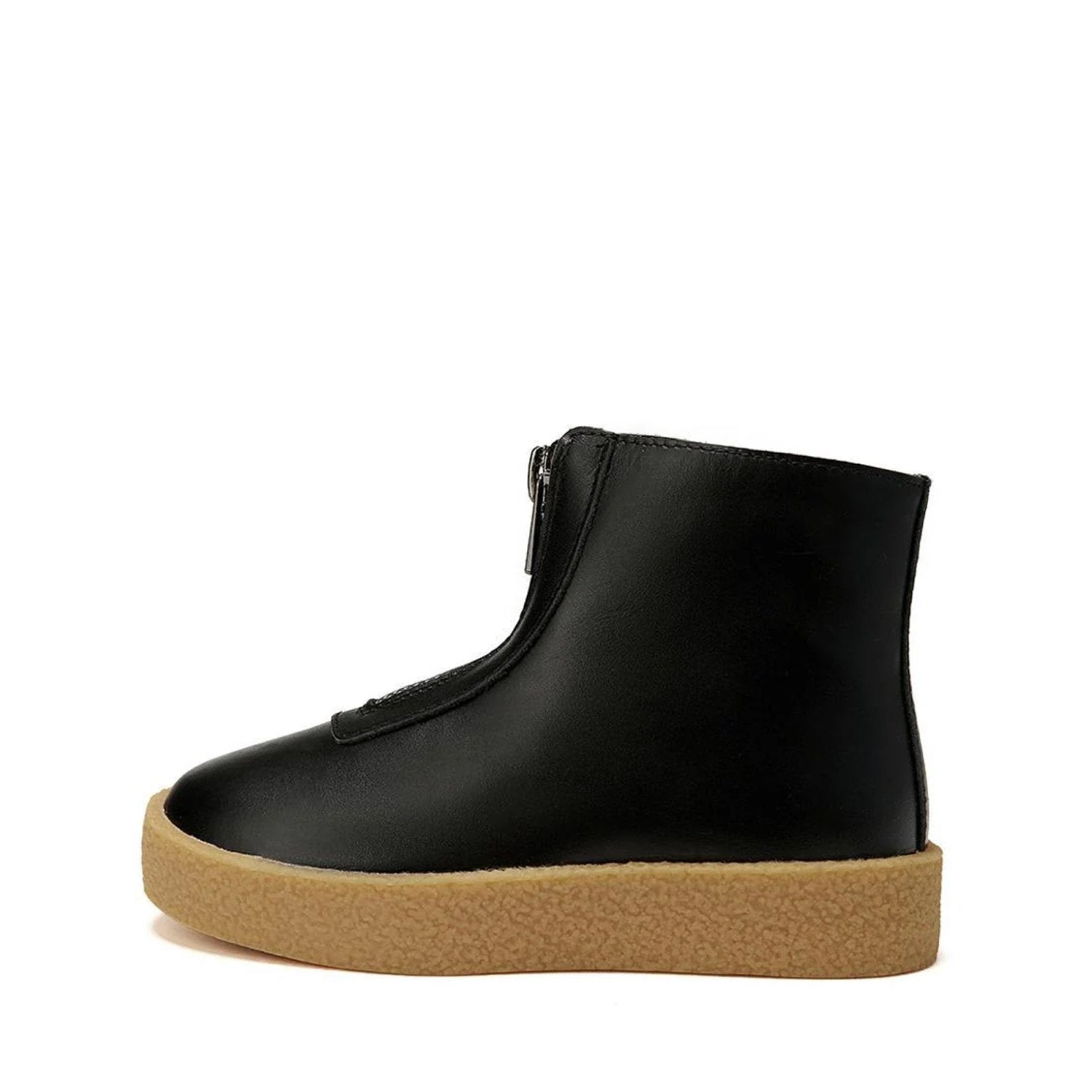 designer Leah Leather Black Boots for girls by Age of Innocence