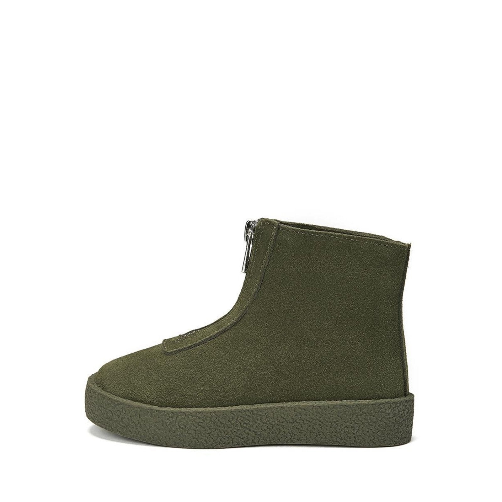 Leah Suede Khaki Boots Boots Age of Innocence