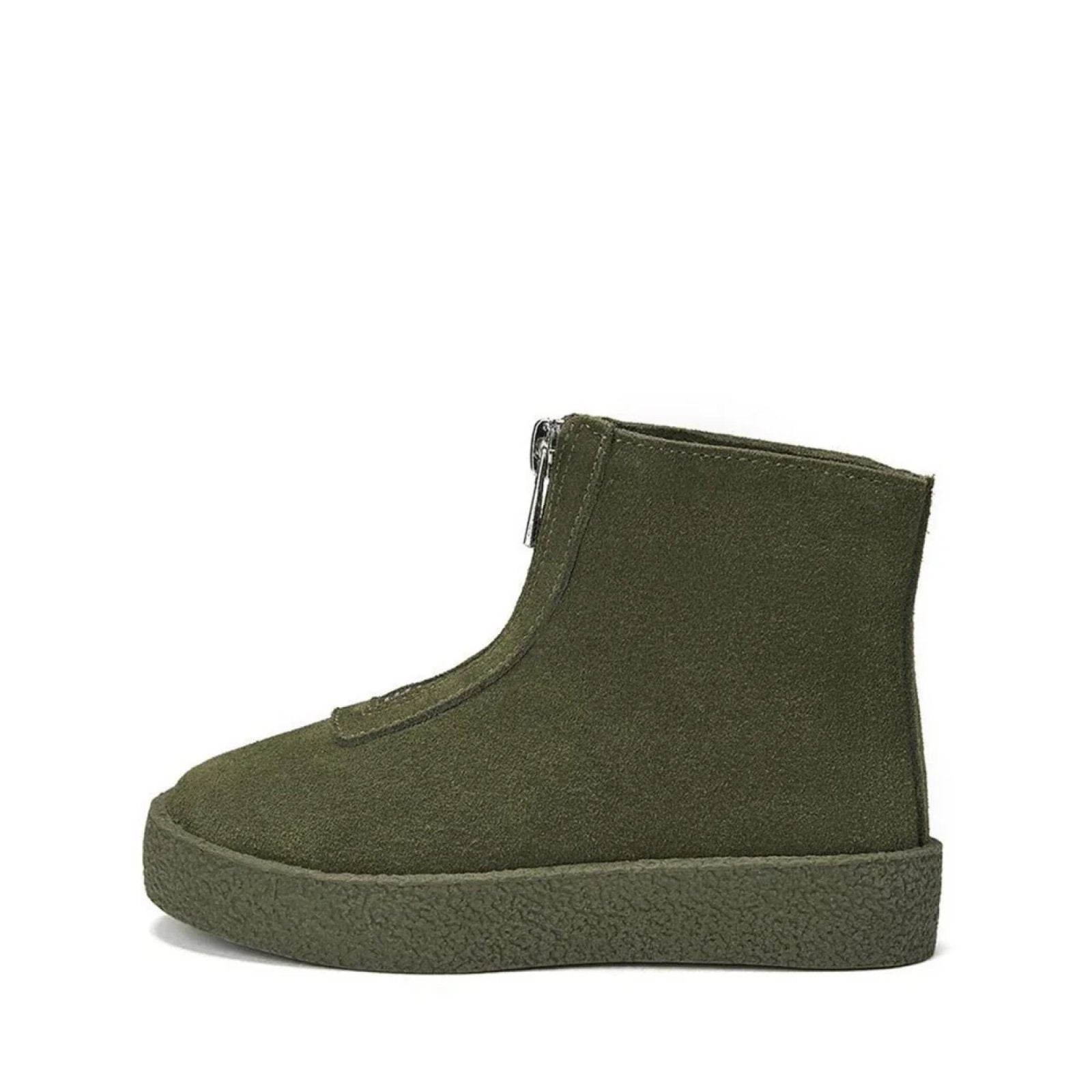 designer Leah Suede Khaki Boots for girls by Age of Innocence