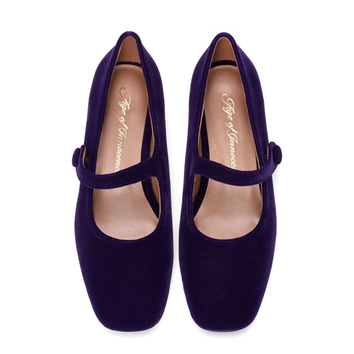 designer Lisette Dark Violet Flats for girls by Age of Innocence Women