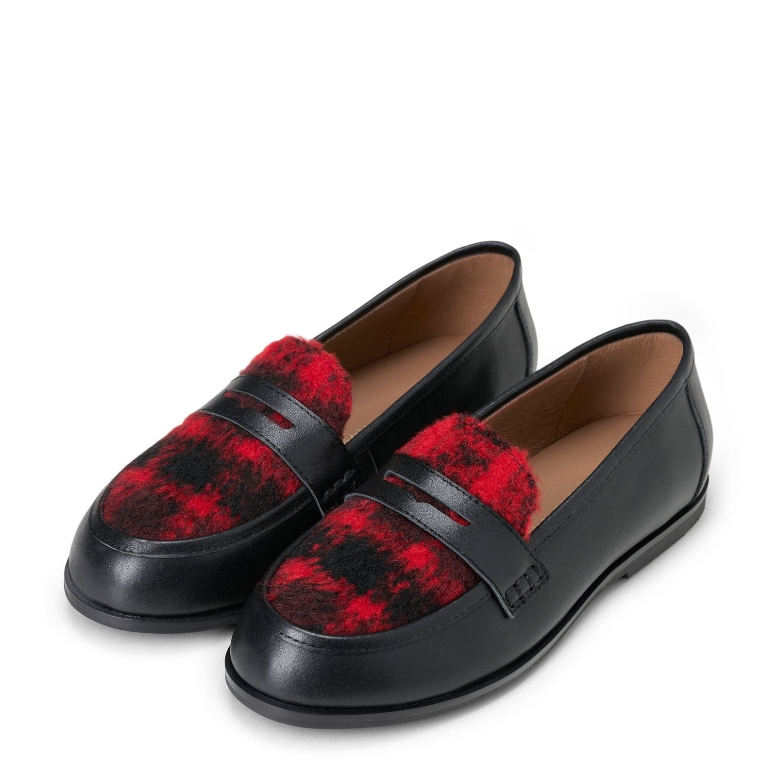 designer Mariel Black/Red Shoes for girls by Age of Innocence