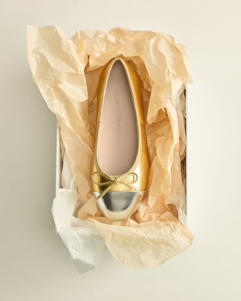 designer Meredith Gold/Silver Shoes for girls by Age of Innocence