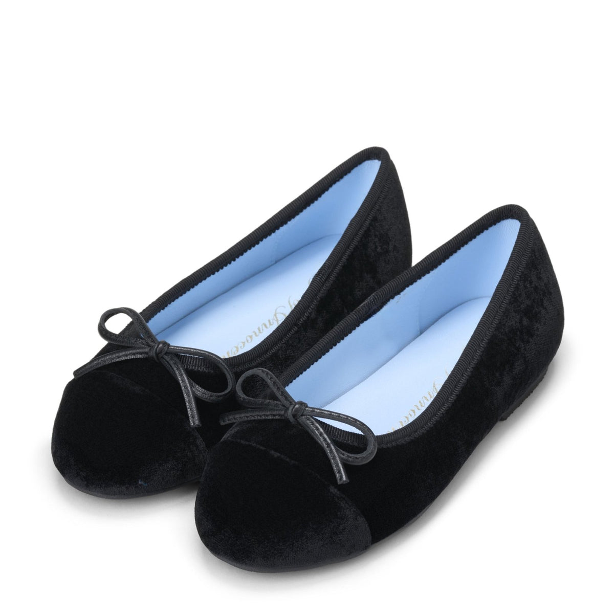 designer Meredith Velvet Black Shoes for girls by Age of Innocence