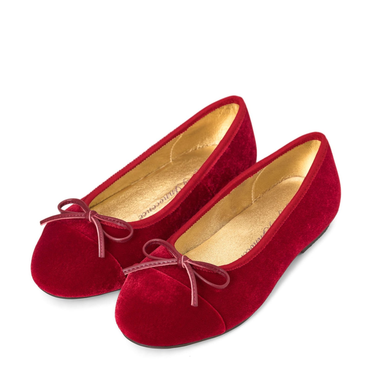 designer Meredith Velvet Red Shoes for girls by Age of Innocence