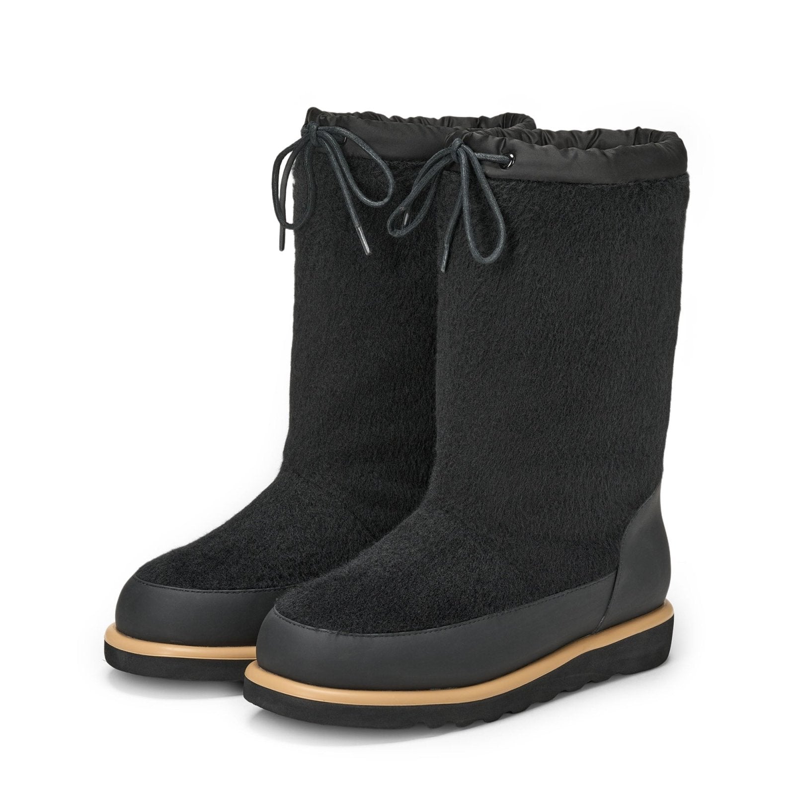 designer Nua Wool Black Boots for girls by Age of Innocence Women