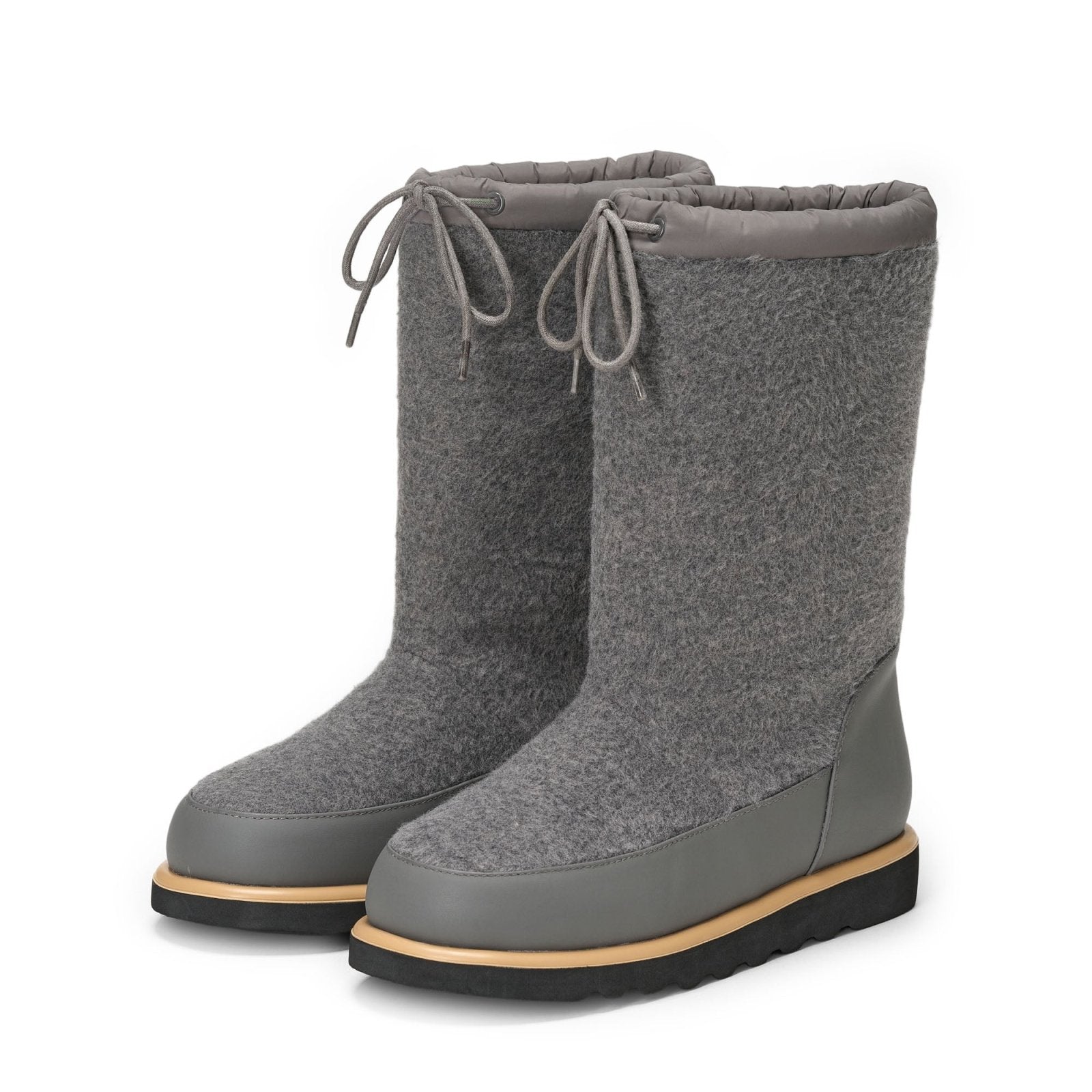 designer Nua Wool Grey Boots for girls by Age of Innocence Women