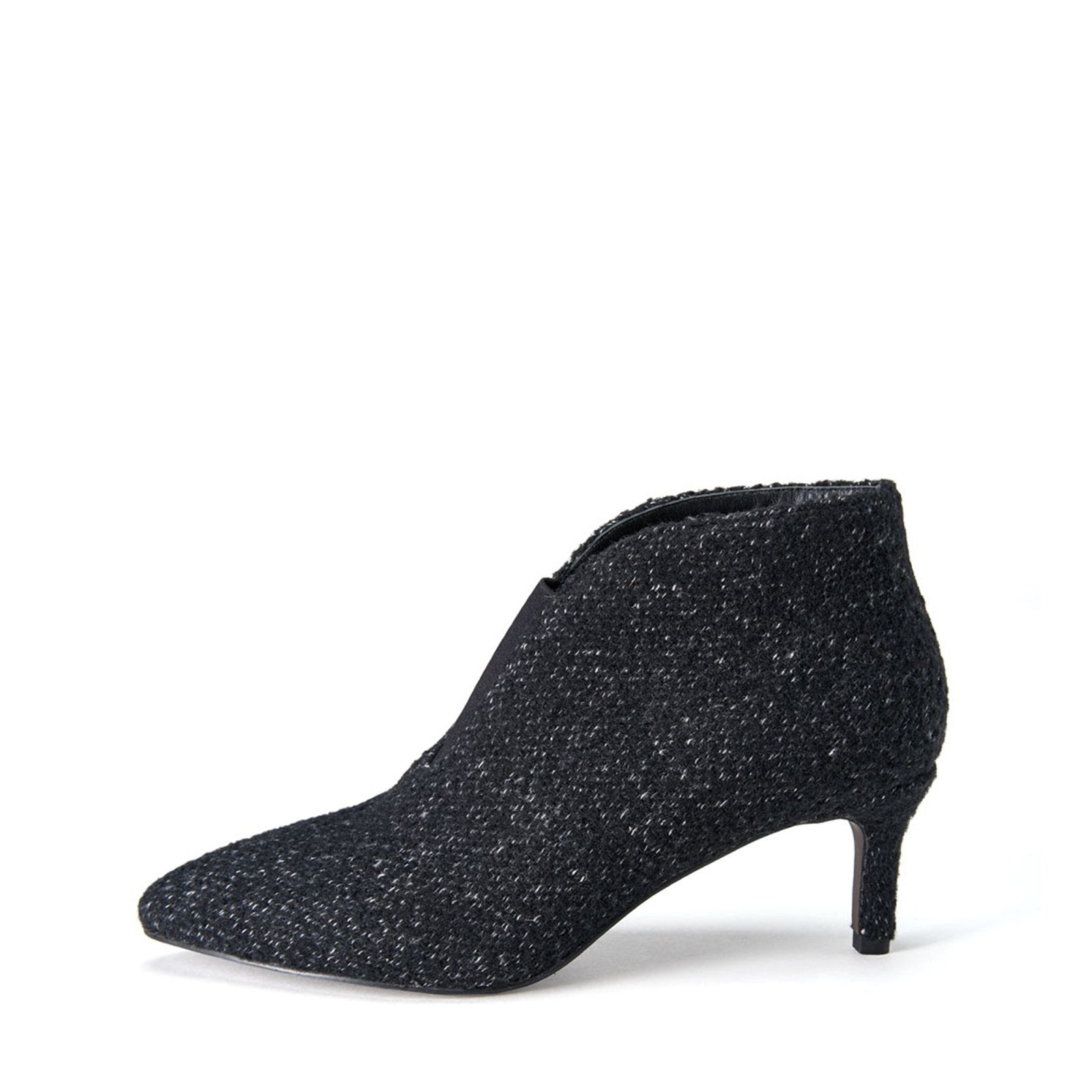 designer Pris Tweed Black Boots for girls by Age of Innocence Women