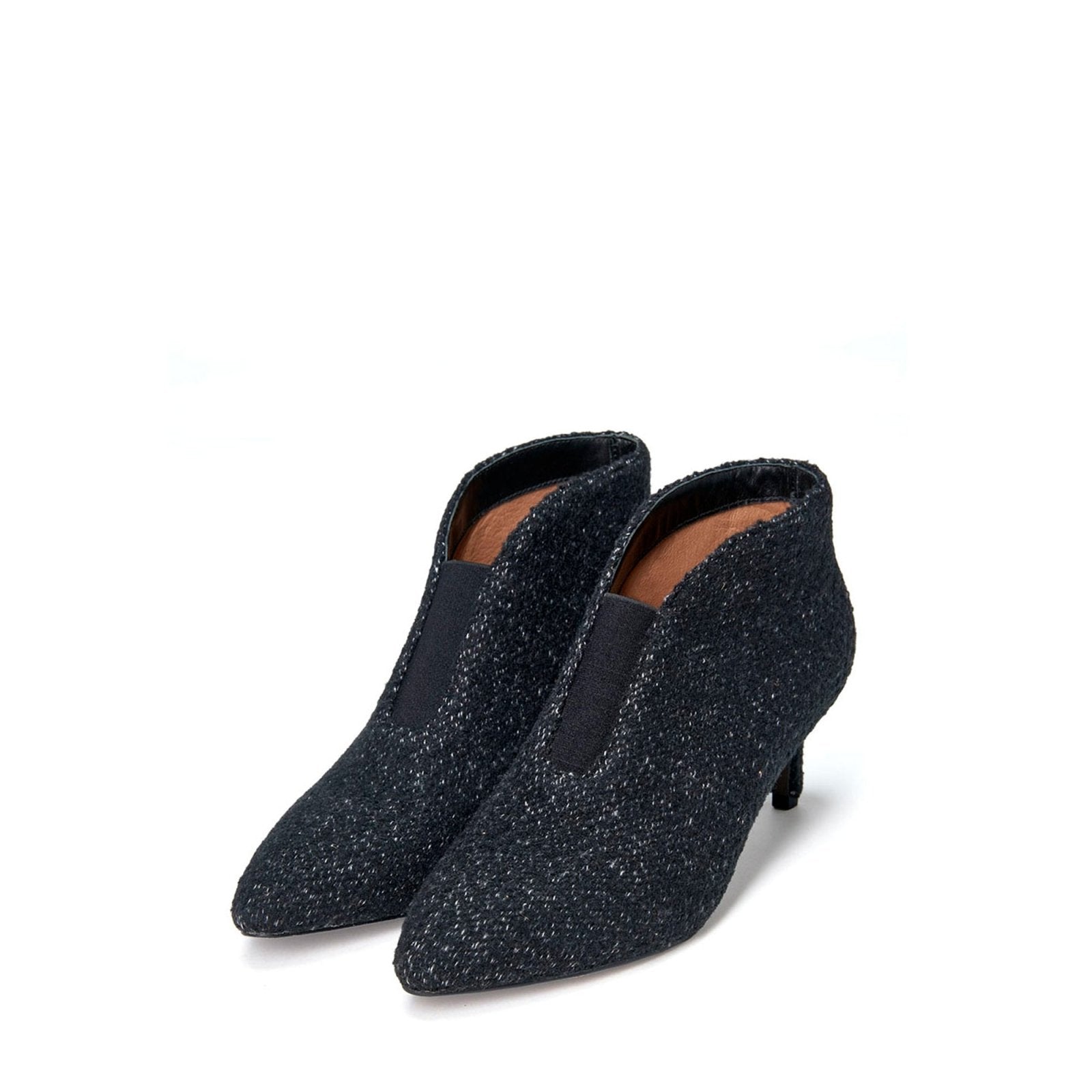 designer Pris Tweed Black Boots for girls by Age of Innocence Women