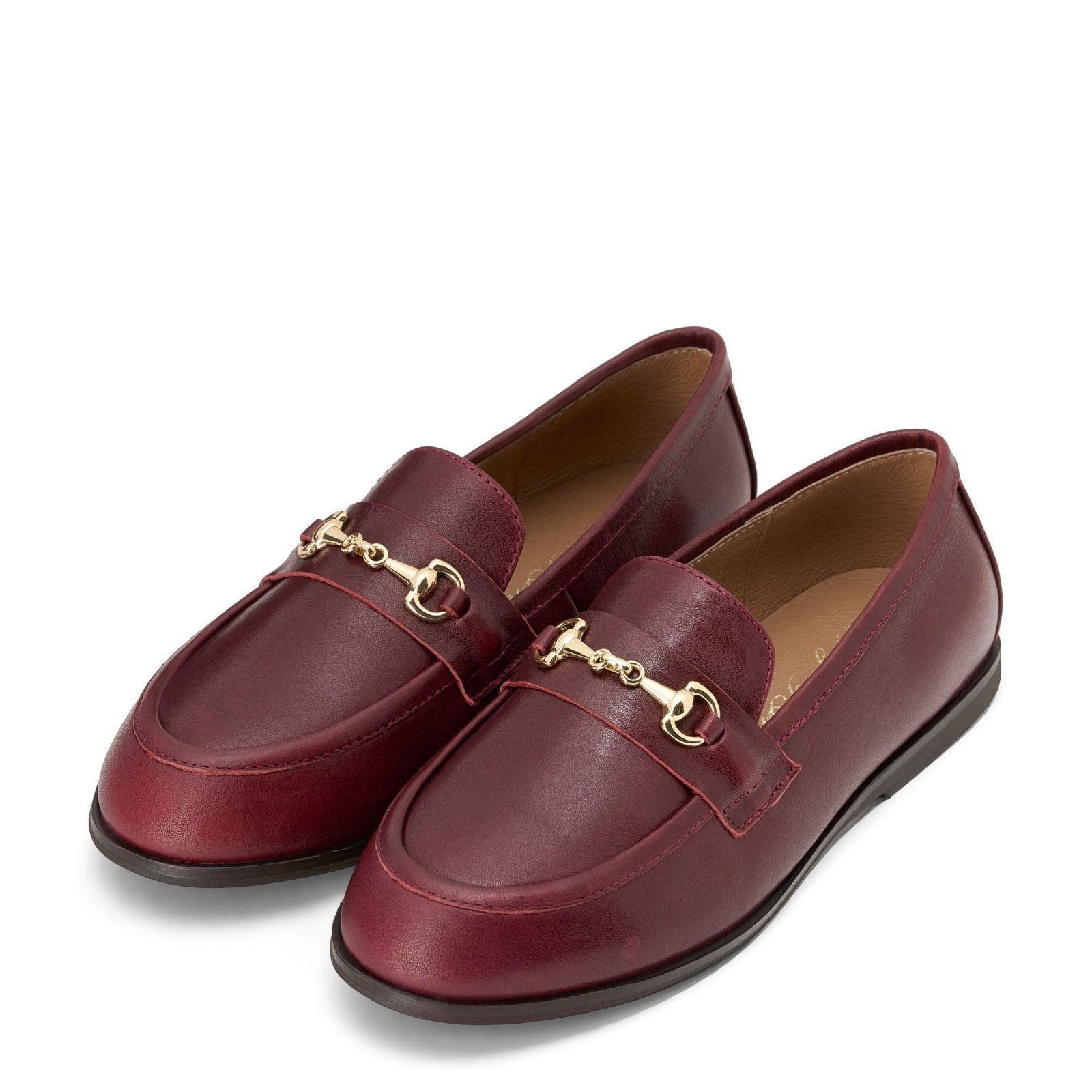 designer Priscilla Leather Burgundy Shoes for girls by Age of Innocence
