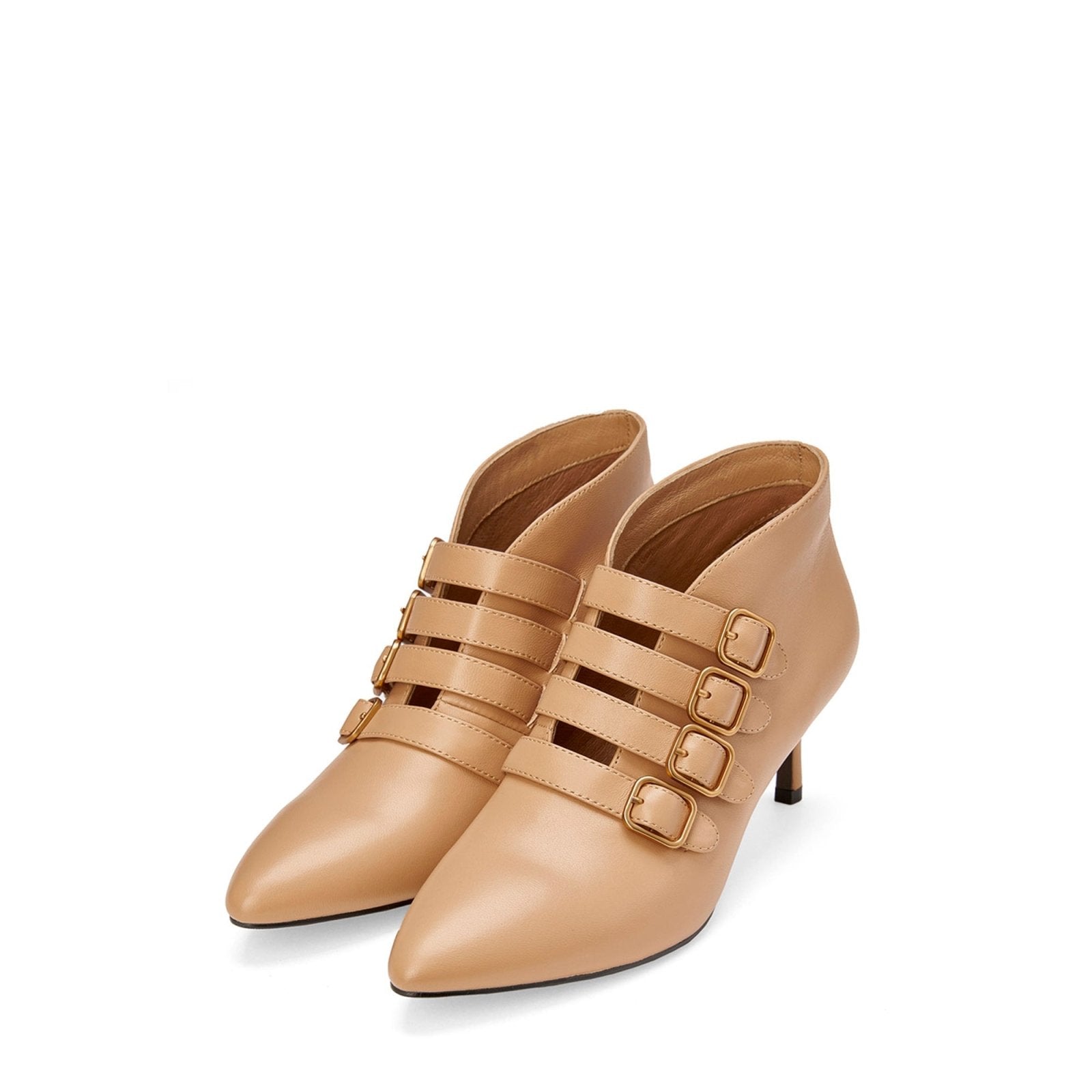 designer Rhea Beige Boots for girls by Age of Innocence Women