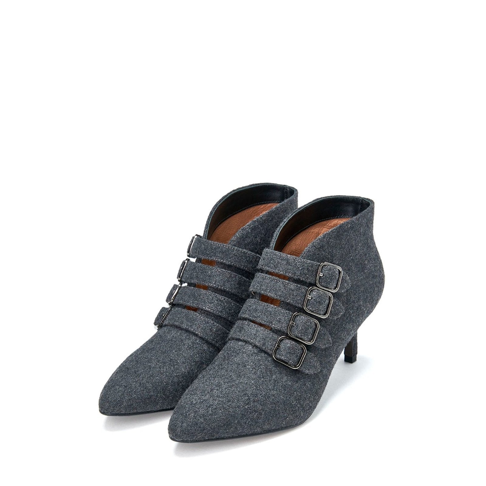 designer Rhea Wool Grey Boots for girls by Age of Innocence Women