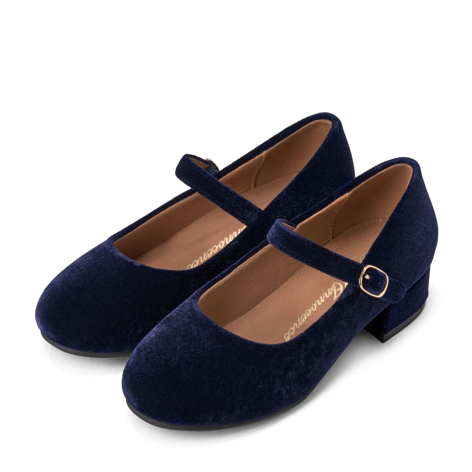 designer Sabine Navy Shoes for girls by Age of Innocence