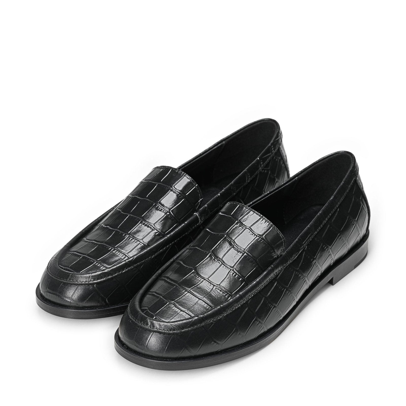 designer Sage Black Loafers for girls by Age of Innocence Women