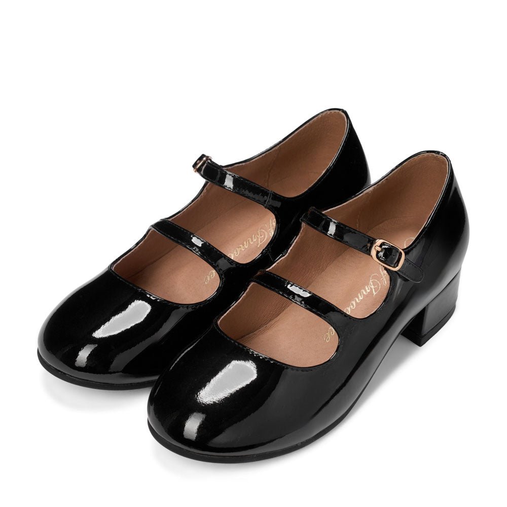 designer Seema Black Shoes for girls by Age of Innocence