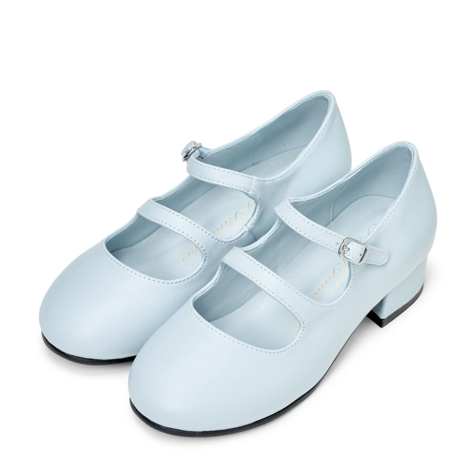designer Seema Leather Blue Shoes for girls by Age of Innocence