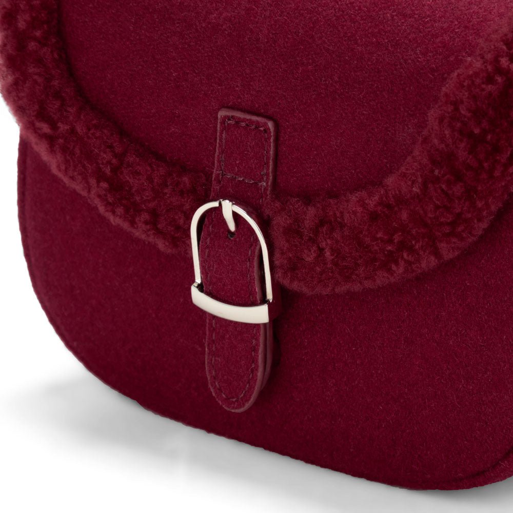 Shae Wool Burgundy Bag Age of Innocence