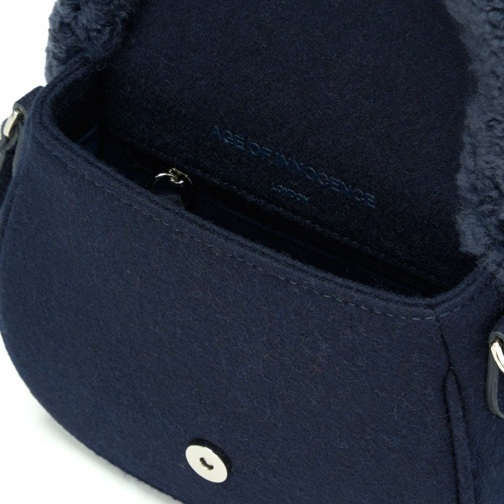 Shae Wool Navy Bag Age of Innocence