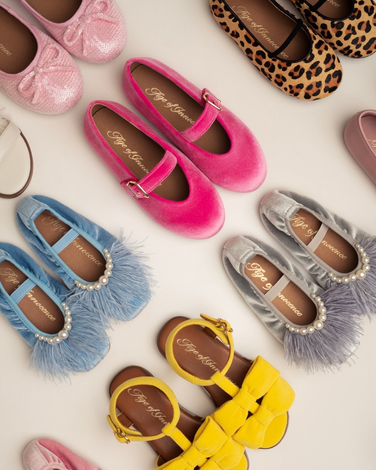 Sydney Pink Flats Shoes Age of Innocence