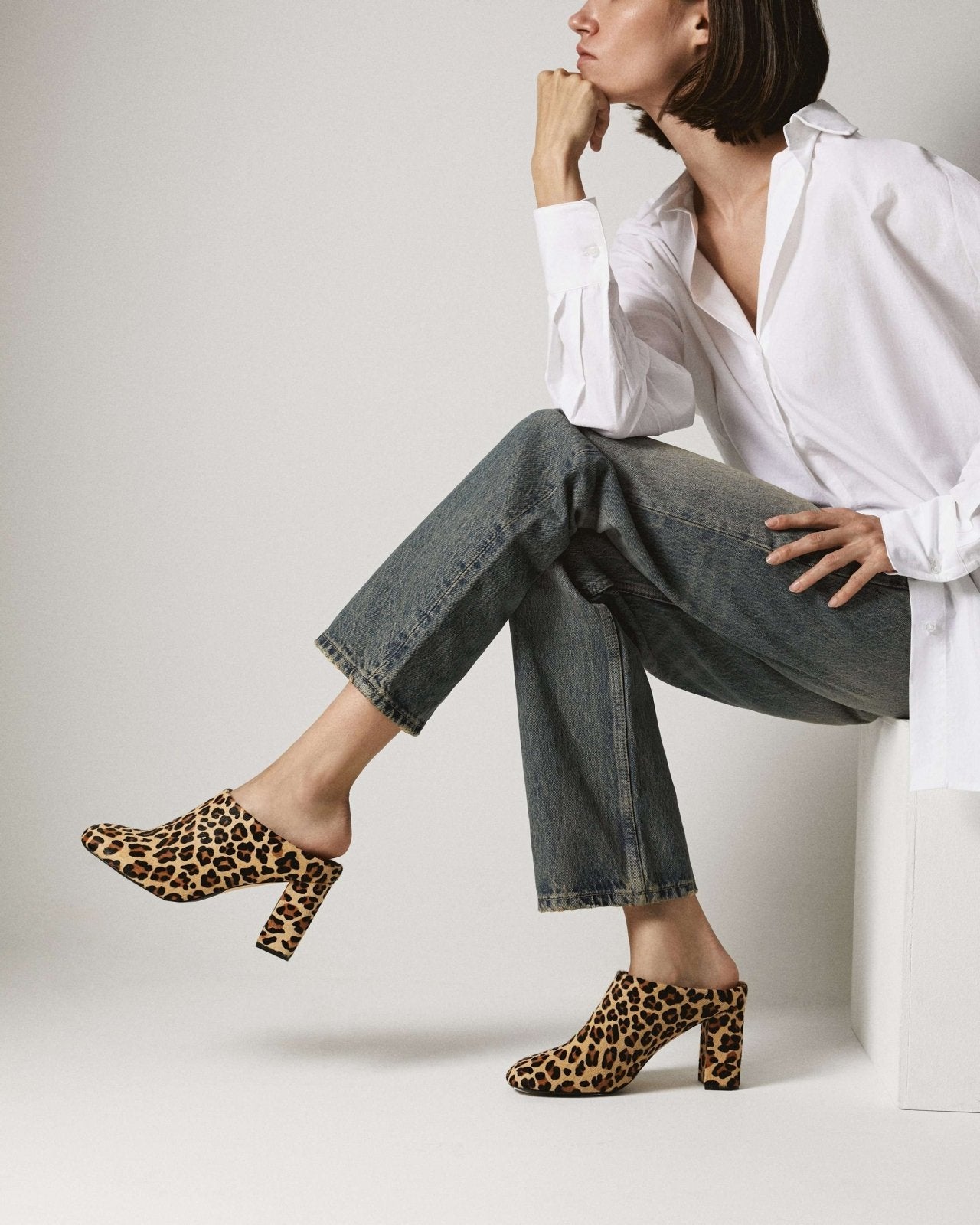 Tasha Animal Print Shoes Mules Age of Innocence Women
