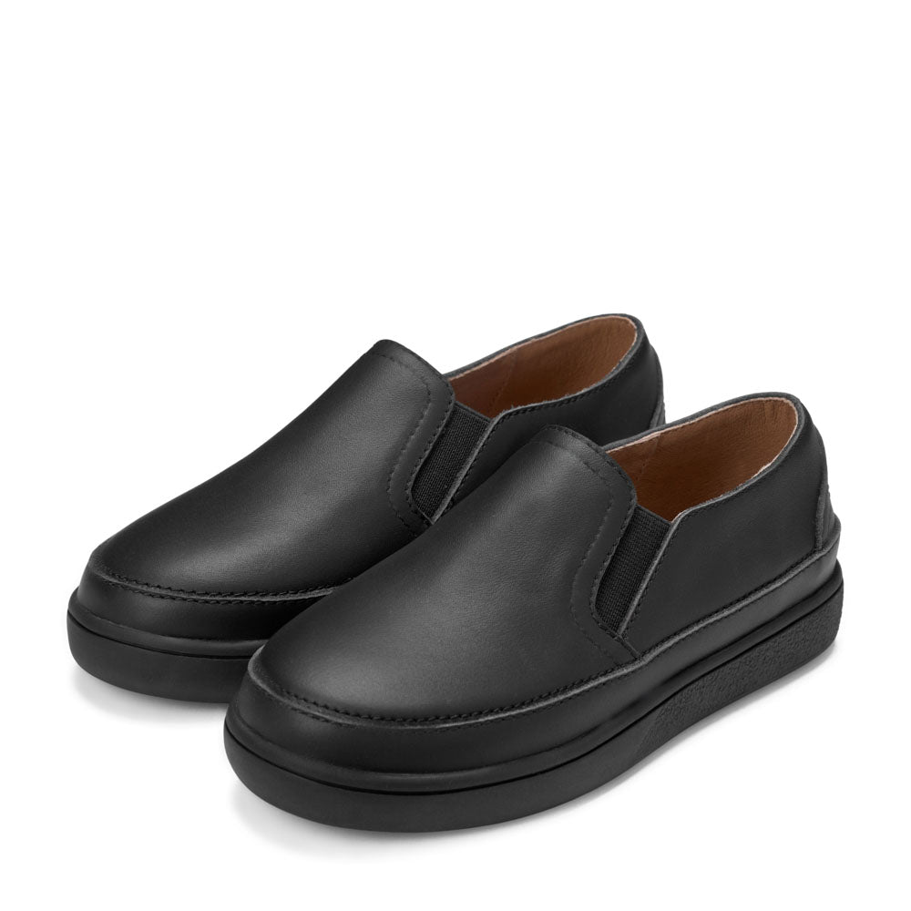 Terry Leather Black Shoes Shoes GENTS by Age of Innocence