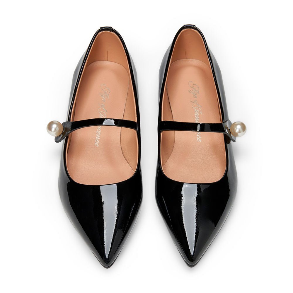 Thea Pearl Black Shoes Age of Innocence Women
