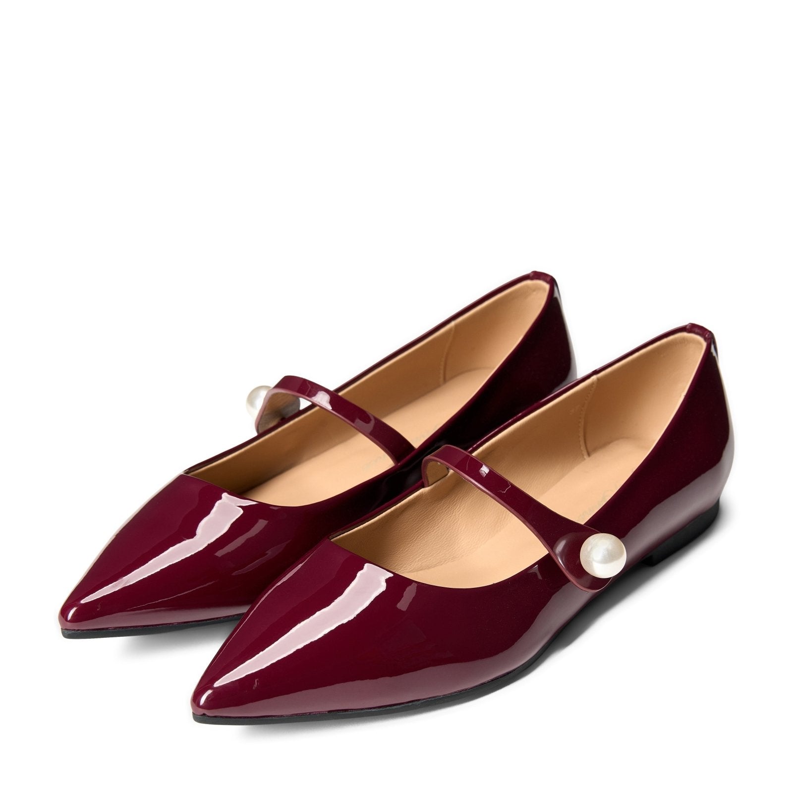 Thea Pearl Burgundy Shoes Age of Innocence Women