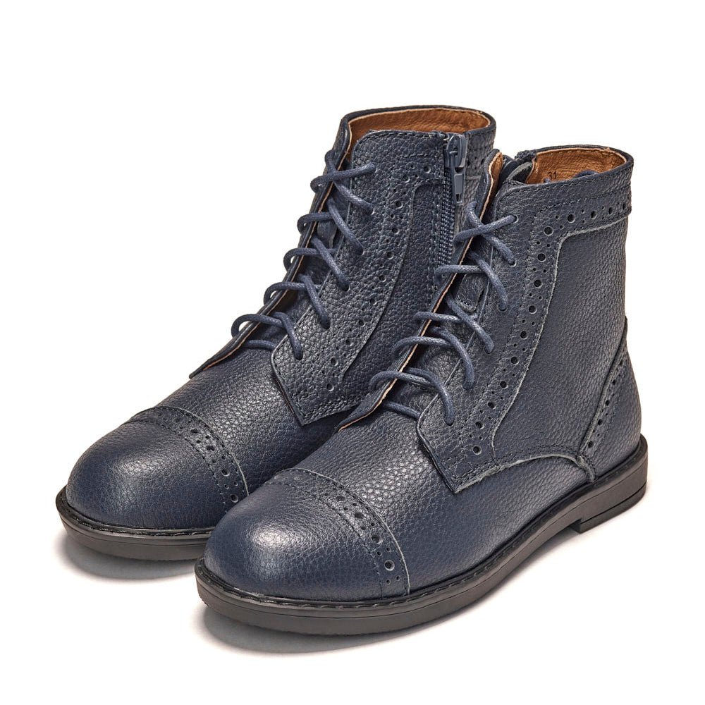 designer Thomas Navy Boots for girls by GENTS by Age of Innocence