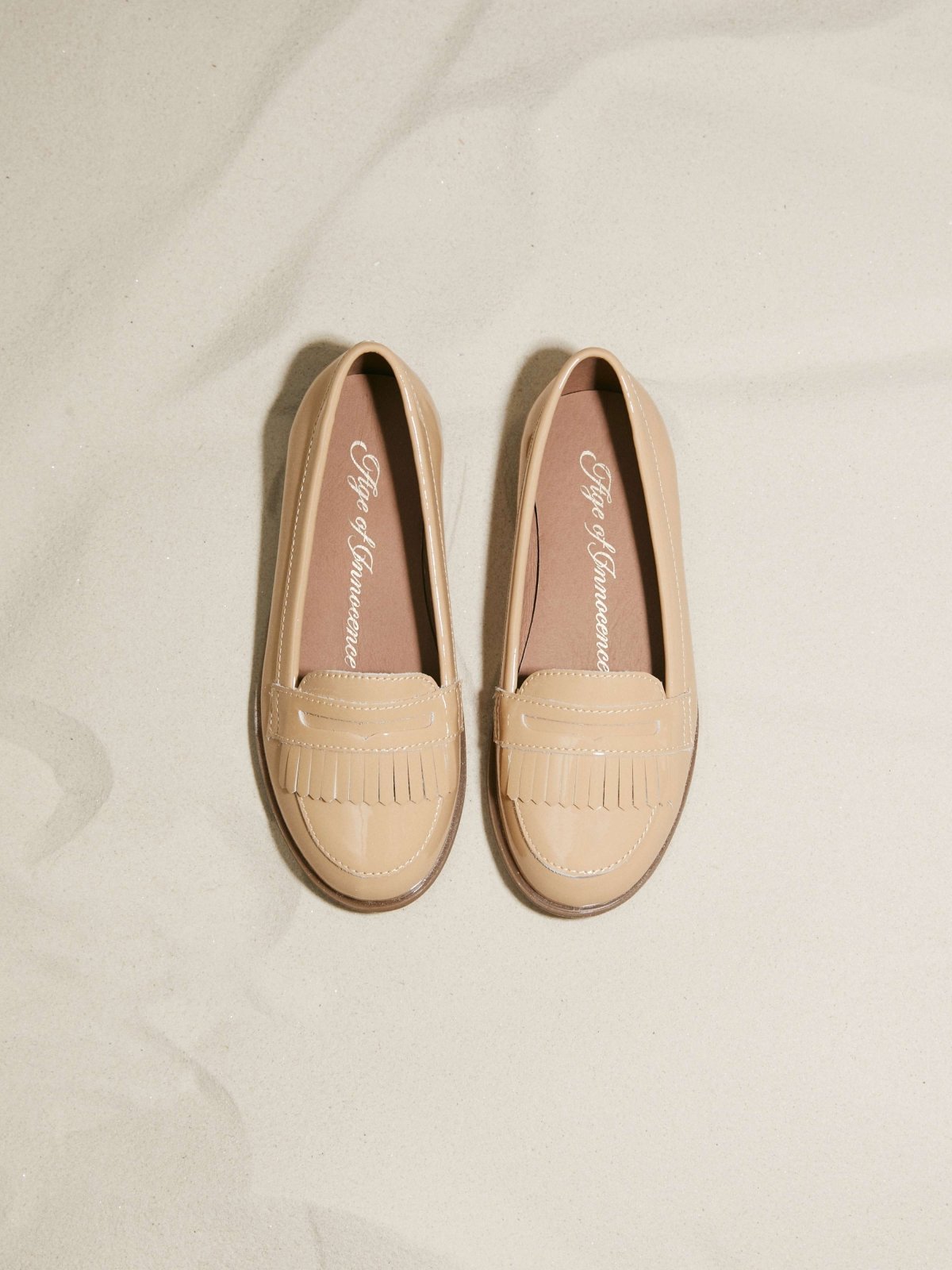 Valerie Beige Loafers by Age of Innocence