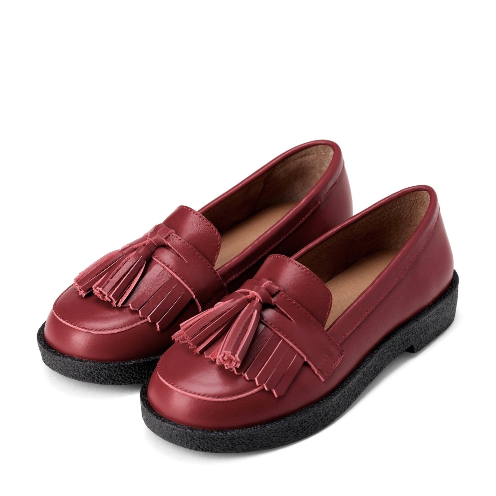 Vita Leather Burgundy Loafers Loafers Age of Innocence