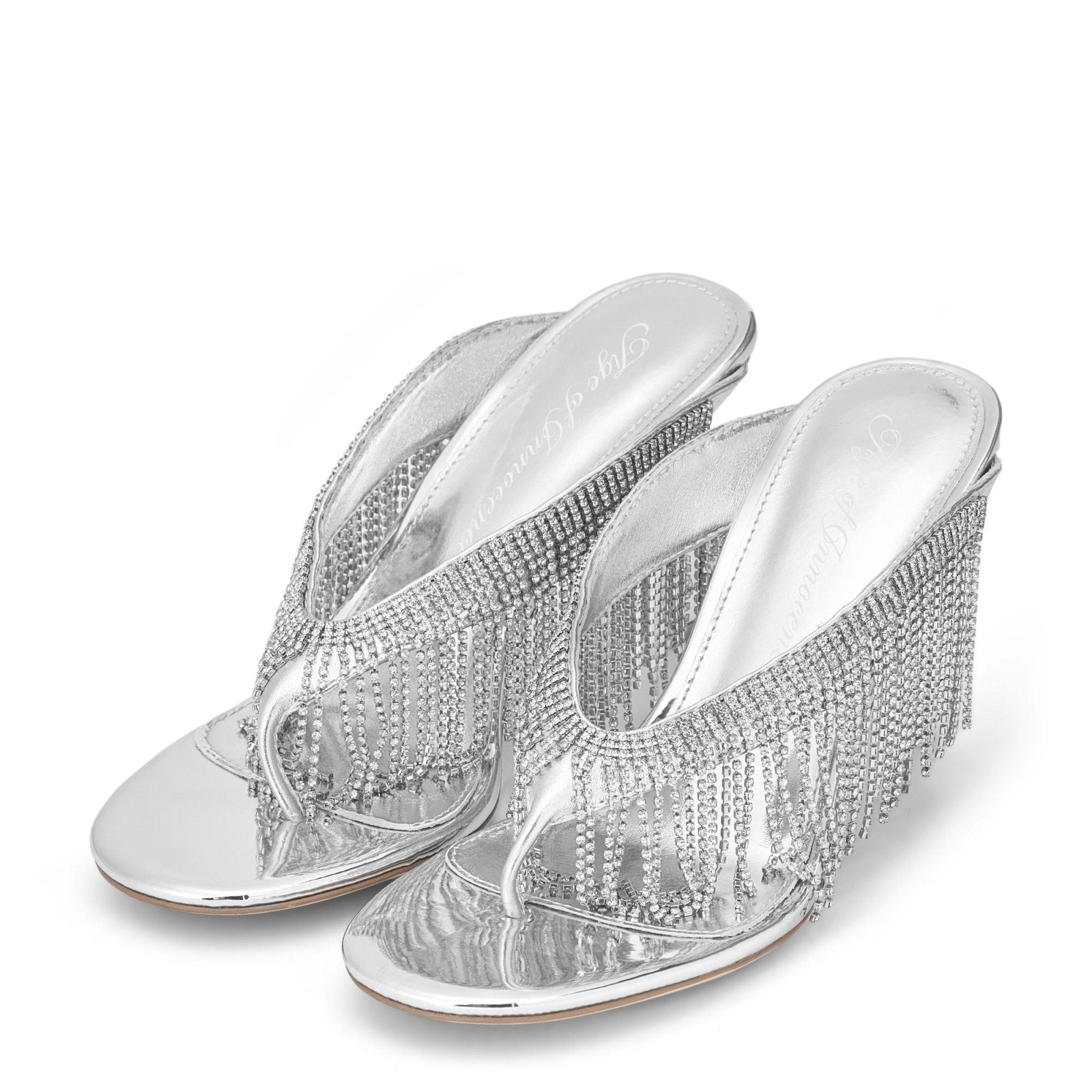 designer Vivara Silver Mules for girls by Age of Innocence Women