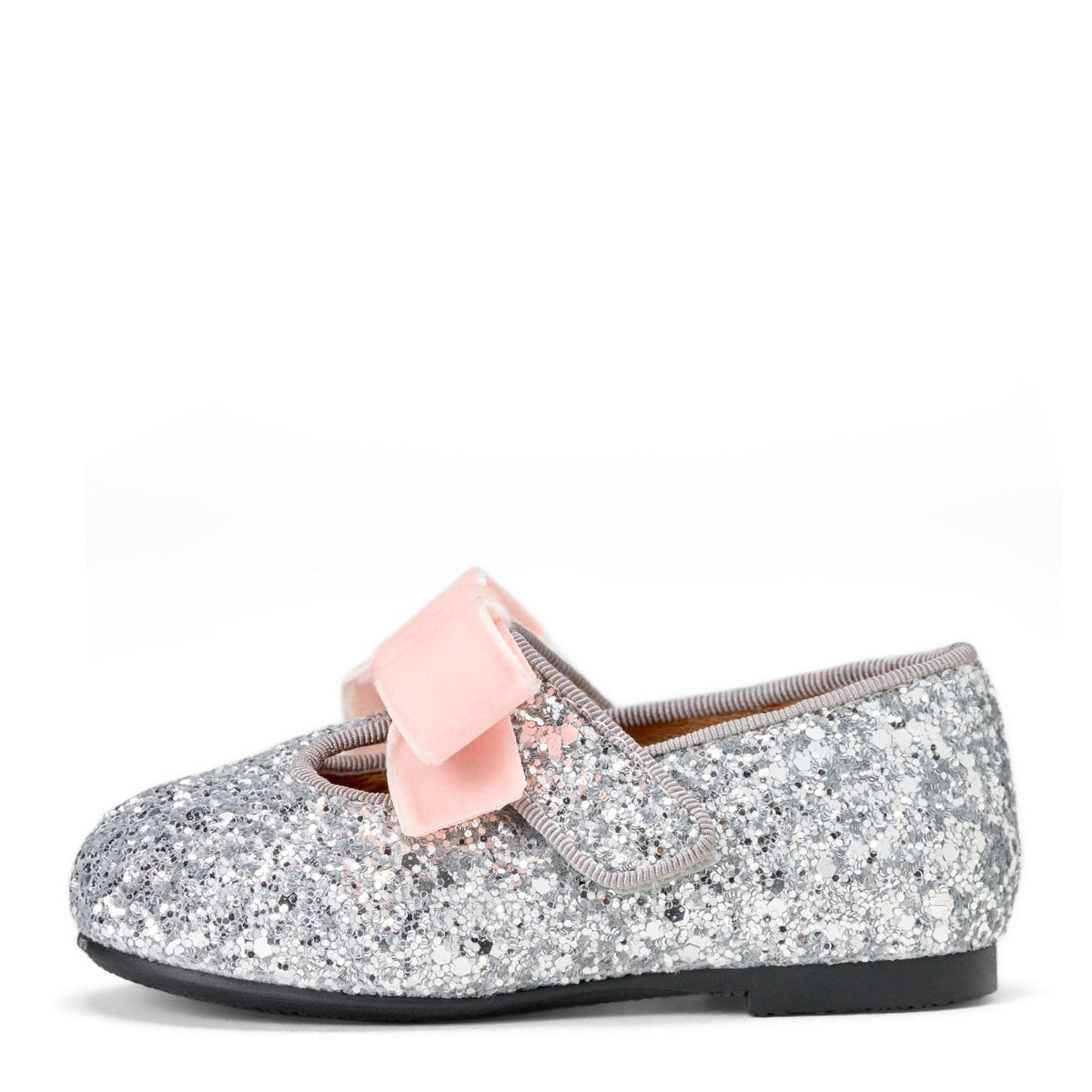 designer Yael Glitter Silver/Pink Shoes for girls by Age of Innocence
