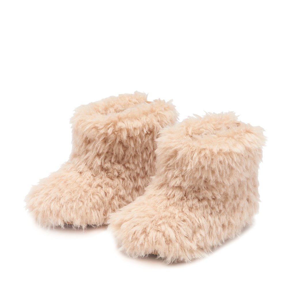 designer Yeti Mini Beige Boots for girls by Age of Innocence
