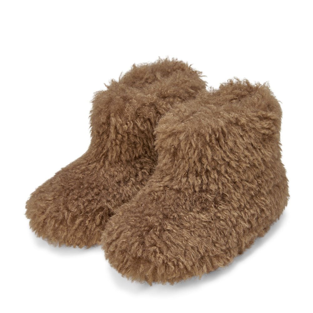 designer Yuki Brown Boots for girls by Age of Innocence
