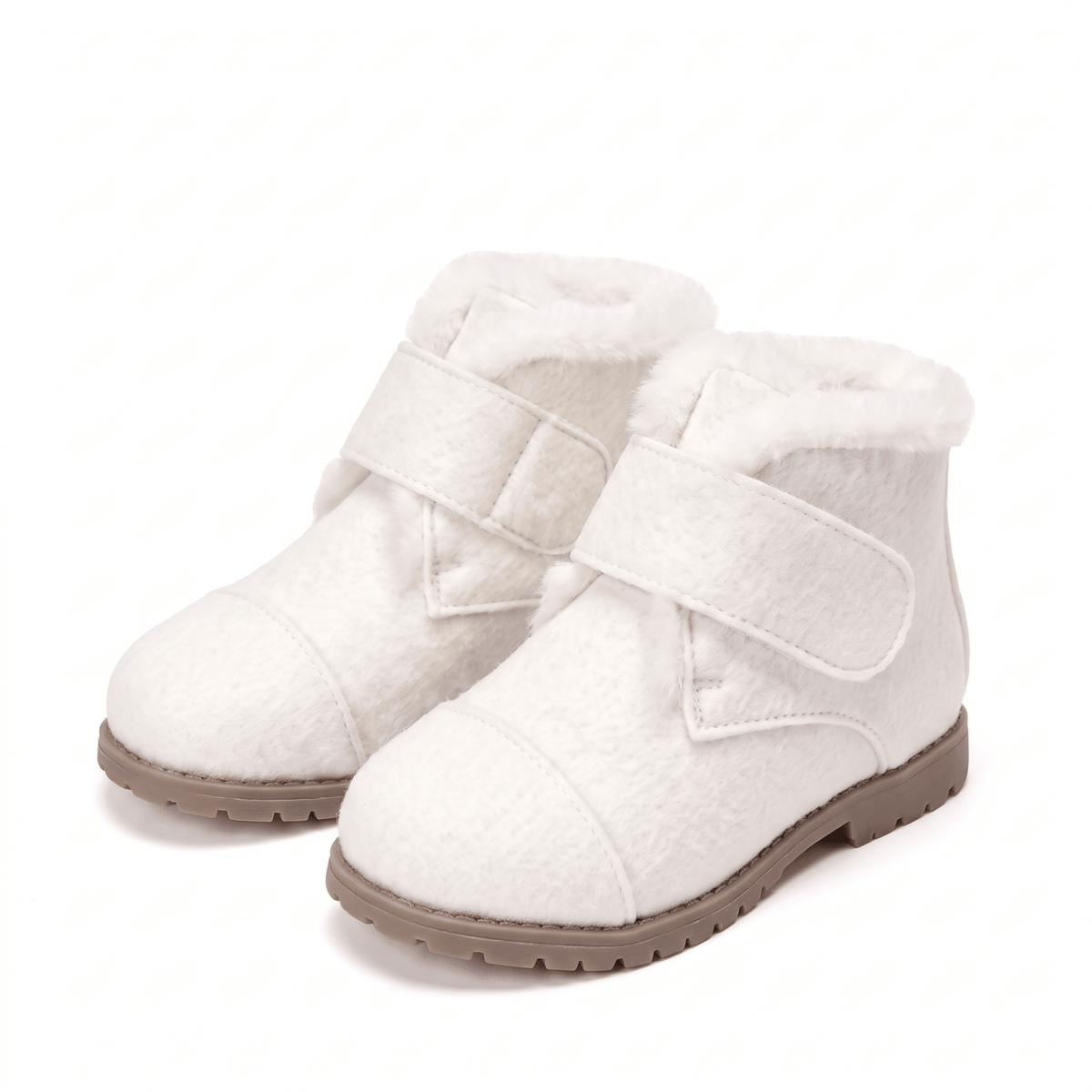 Zoey Wool White Boots Boots Age of Innocence