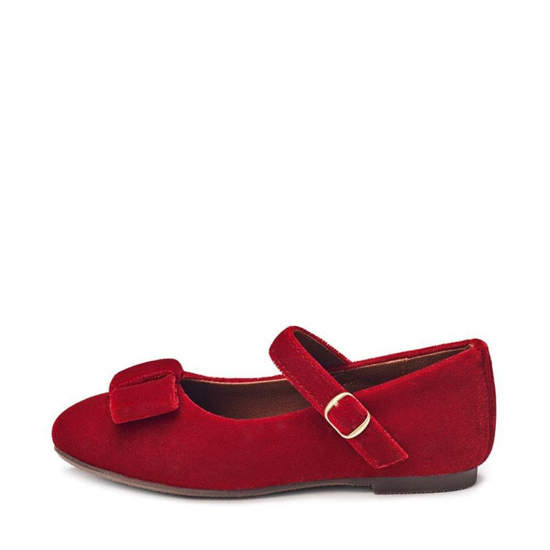 Ellen Velvet Red Shoes by Age of Innocence