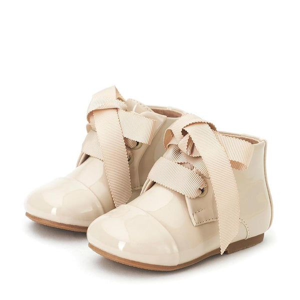 Jane PL Beige Boots by Age of Innocence