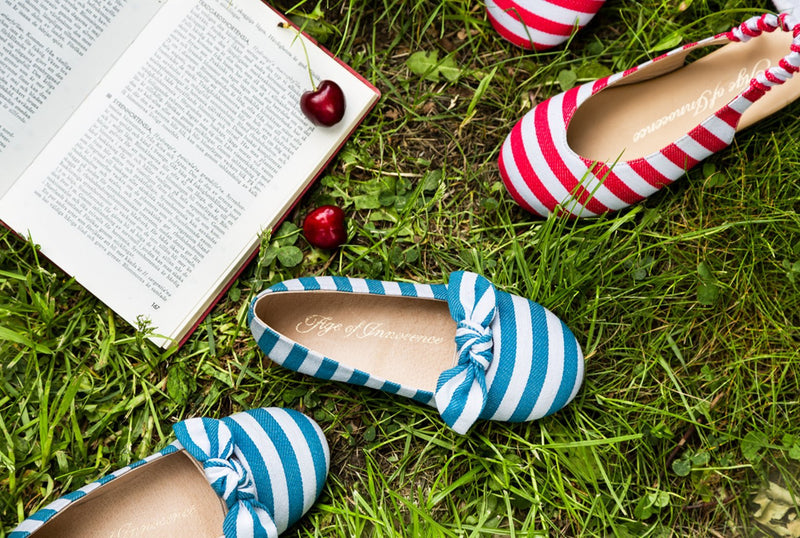 Lucy Blue Ballerinas by Age of Innocence