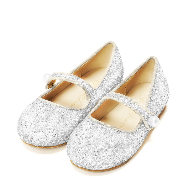 Elin Glitter White Shoes by Age of Innocence